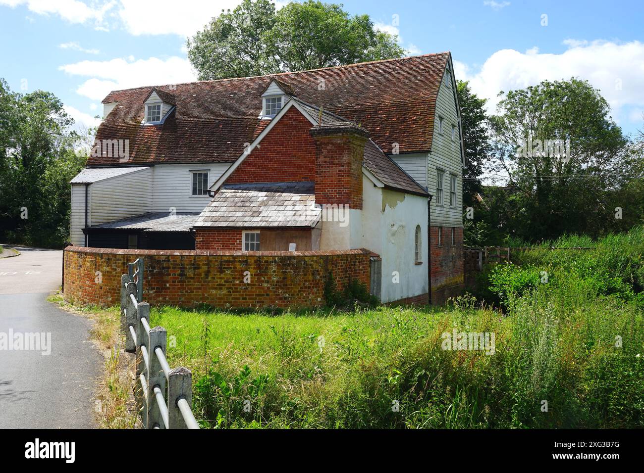 Moulin d'Alderford sur la rivière Colne, sible Hedingham Banque D'Images
