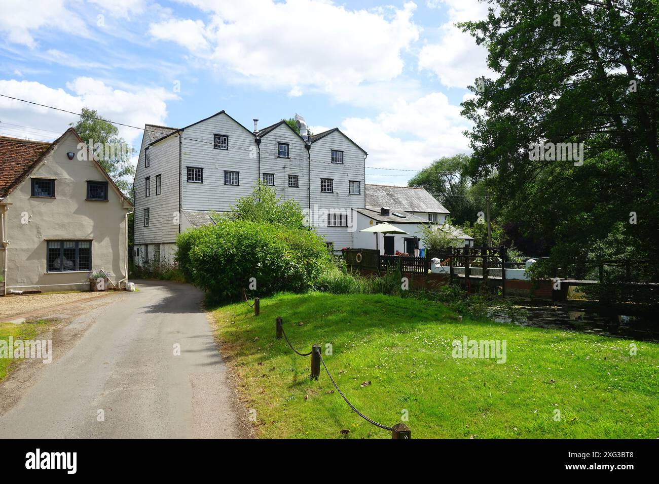 Hull's Mill sur la rivière Colne près de sible Hedingham Banque D'Images