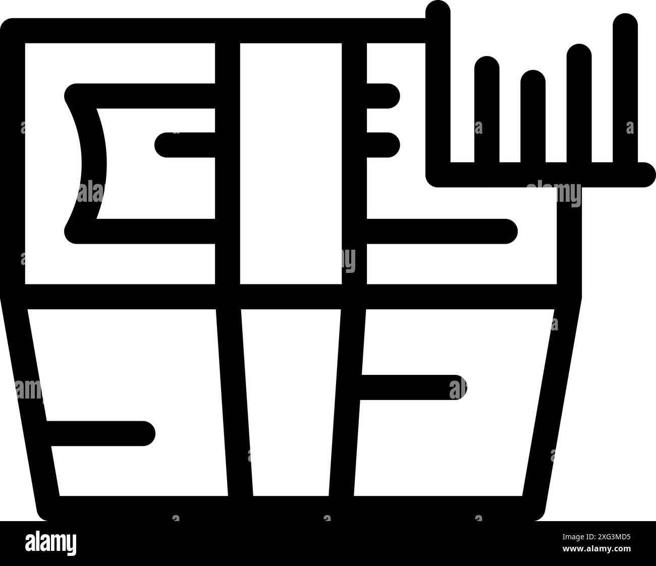 Moissonneuse-batteuse ramassant les récoltes de blé pendant la saison de récolte Illustration de Vecteur