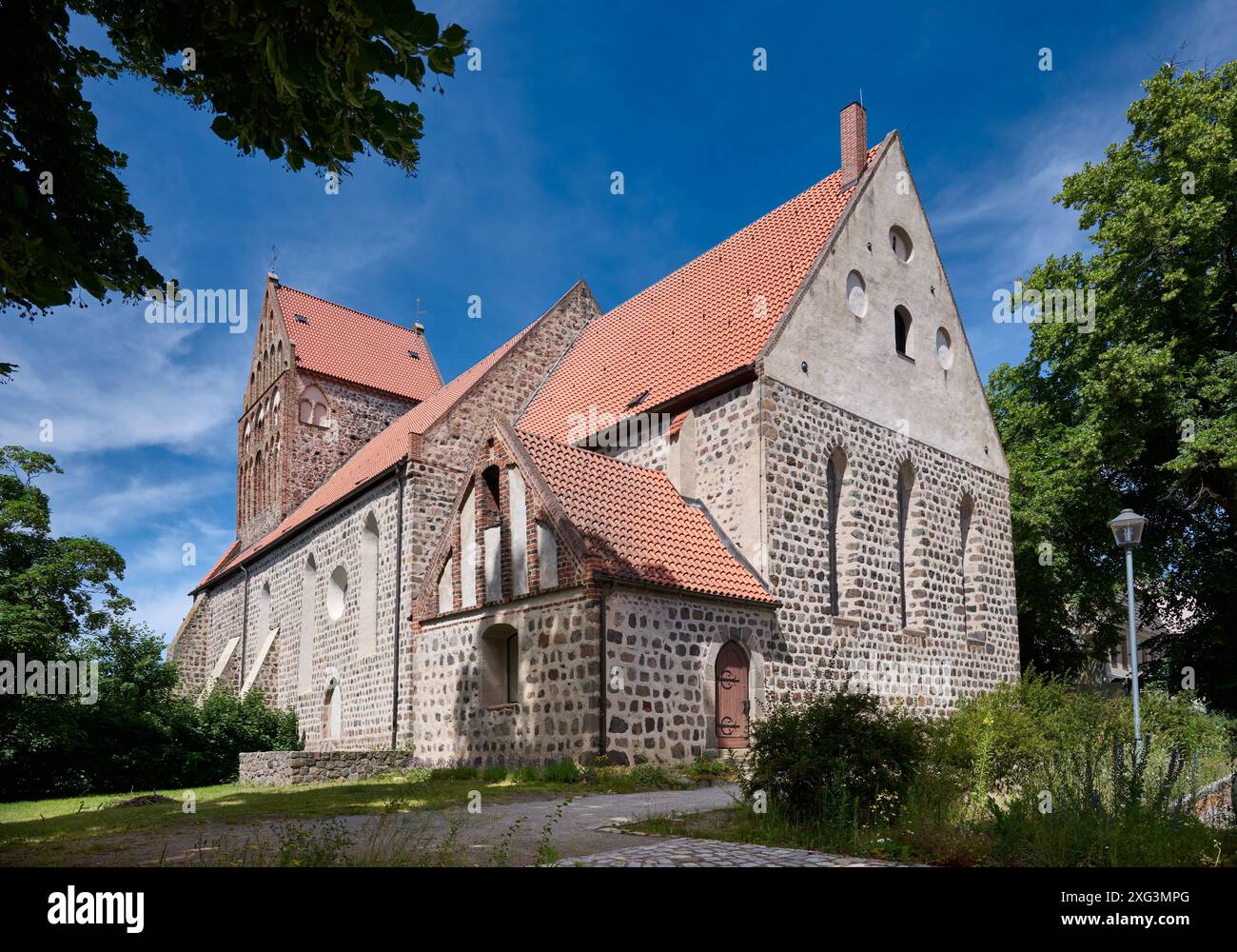 Église : Johannes in Lychen, Uckermark, Brandebourg, Allemagne, Europe Banque D'Images