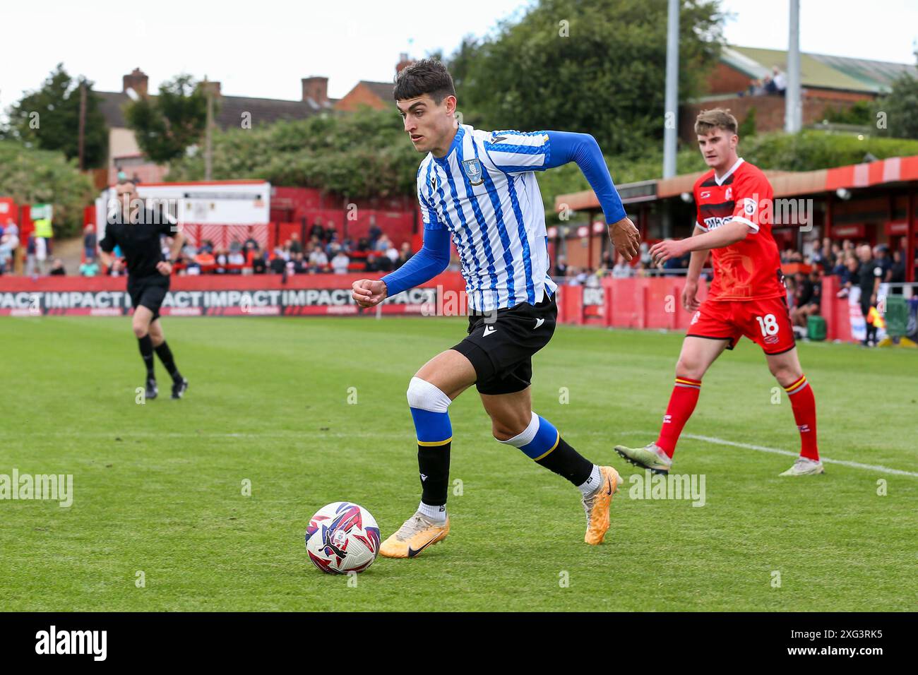 Alfreton, Royaume-Uni. 06 juillet 2024. OLAF Kobacki en action lors du match amical Alfreton Town FC contre Sheffield mercredi FC à impact Arena, Alfreton, Derbyshire, Englan, Royaume-Uni le 6 juillet 2024 Credit : Every second Media/Alamy Live News Banque D'Images