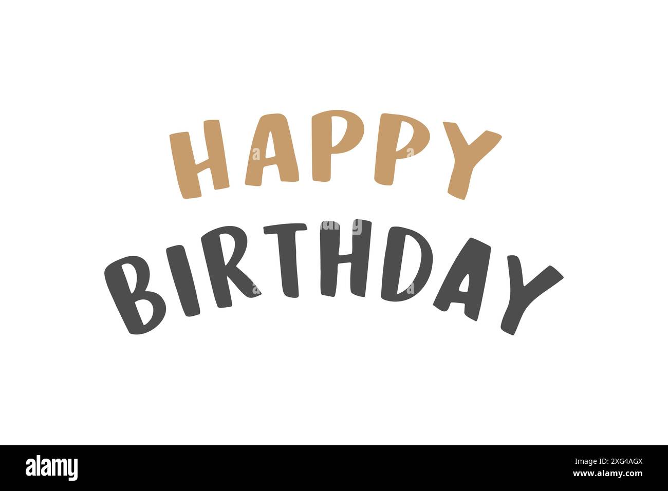 Texte de typographie joyeux anniversaire, conception pour cartes de voeux et affiche, modèle de conception pour célébration d'anniversaire, invitation de carte, affiche ou impression. Illustration vectorielle Illustration de Vecteur
