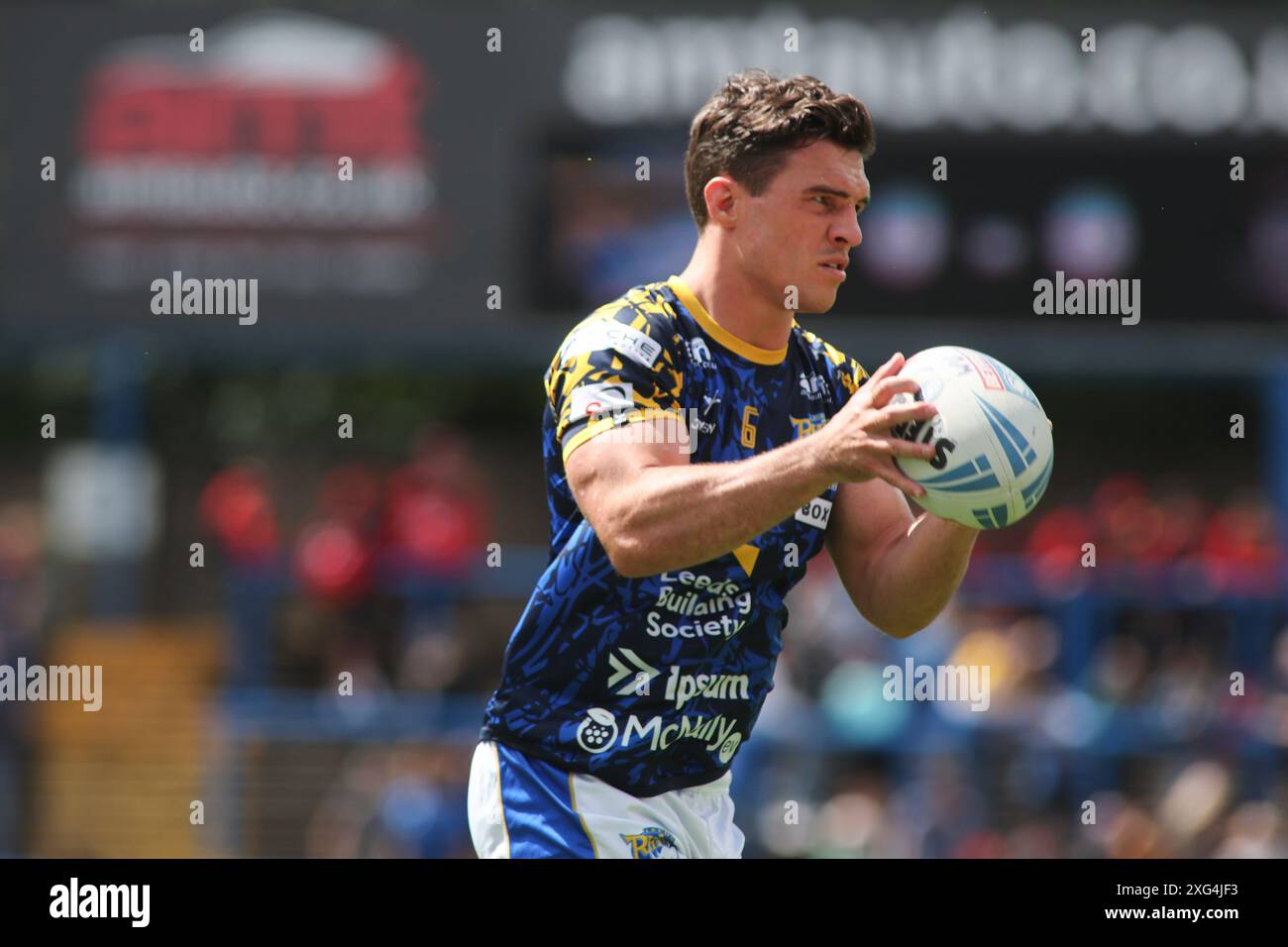 Leeds, Royaume-Uni. 06 juillet 2024. AMT Headingley Rugby Stadium, Leeds, West Yorkshire, 6 juillet 2024. Betfred Super League Leeds Rhinos v London Broncos Brodie Croft of Leeds Rhinos Credit : Touchlinepics/Alamy Live News Banque D'Images