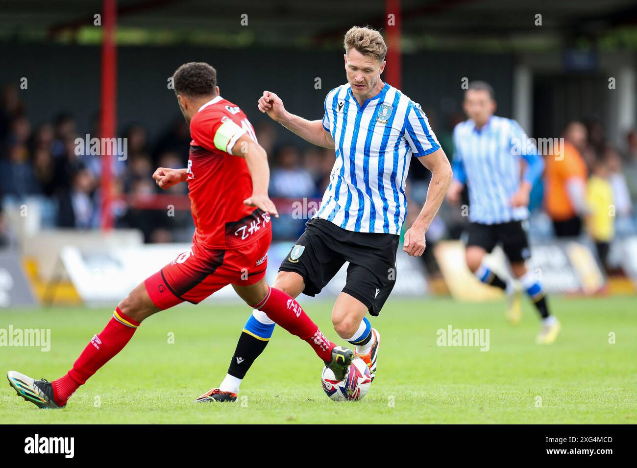 Alfreton, Royaume-Uni. 06 juillet 2024. L'attaquant Michael Smith (24 ans) de Sheffield mercredi en action lors du match amical Alfreton Town FC contre Sheffield mercredi FC à l'impact Arena, Alfreton, Derbyshire, Englan, Royaume-Uni le 6 juillet 2024 crédit : Every second Media/Alamy Live News Banque D'Images