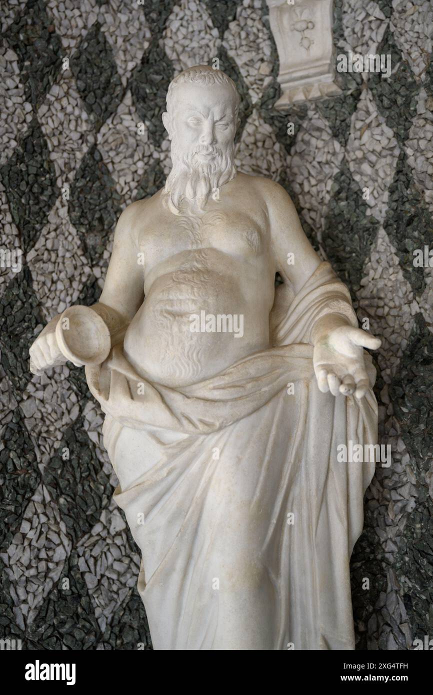 Une statue ancienne à Casina Pio IV (Académie pontificale des sciences) au Vatican. Banque D'Images