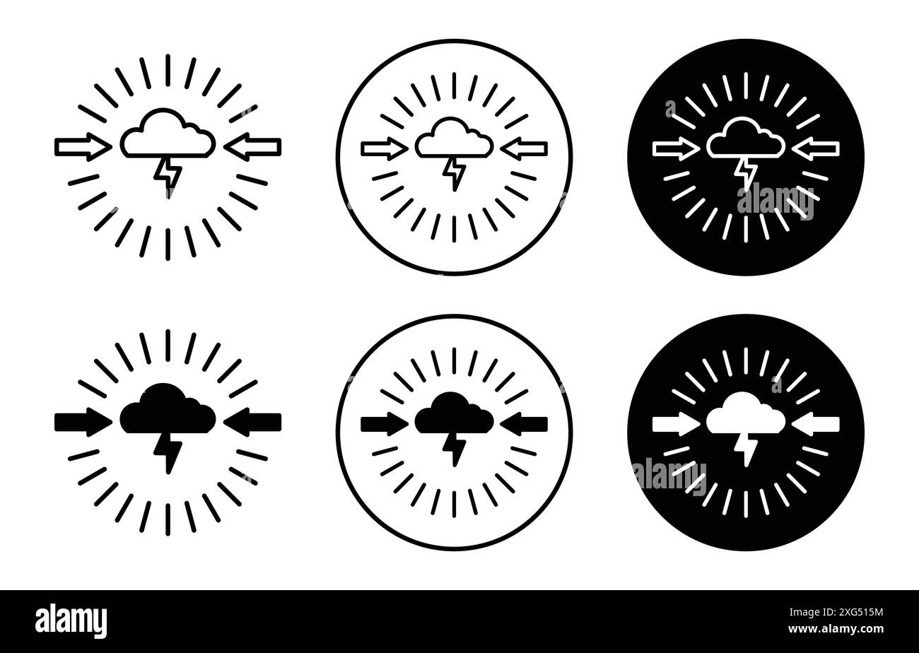 Collection de logos vectoriels d'icônes de conflit pour l'interface utilisateur de l'application Web Illustration de Vecteur