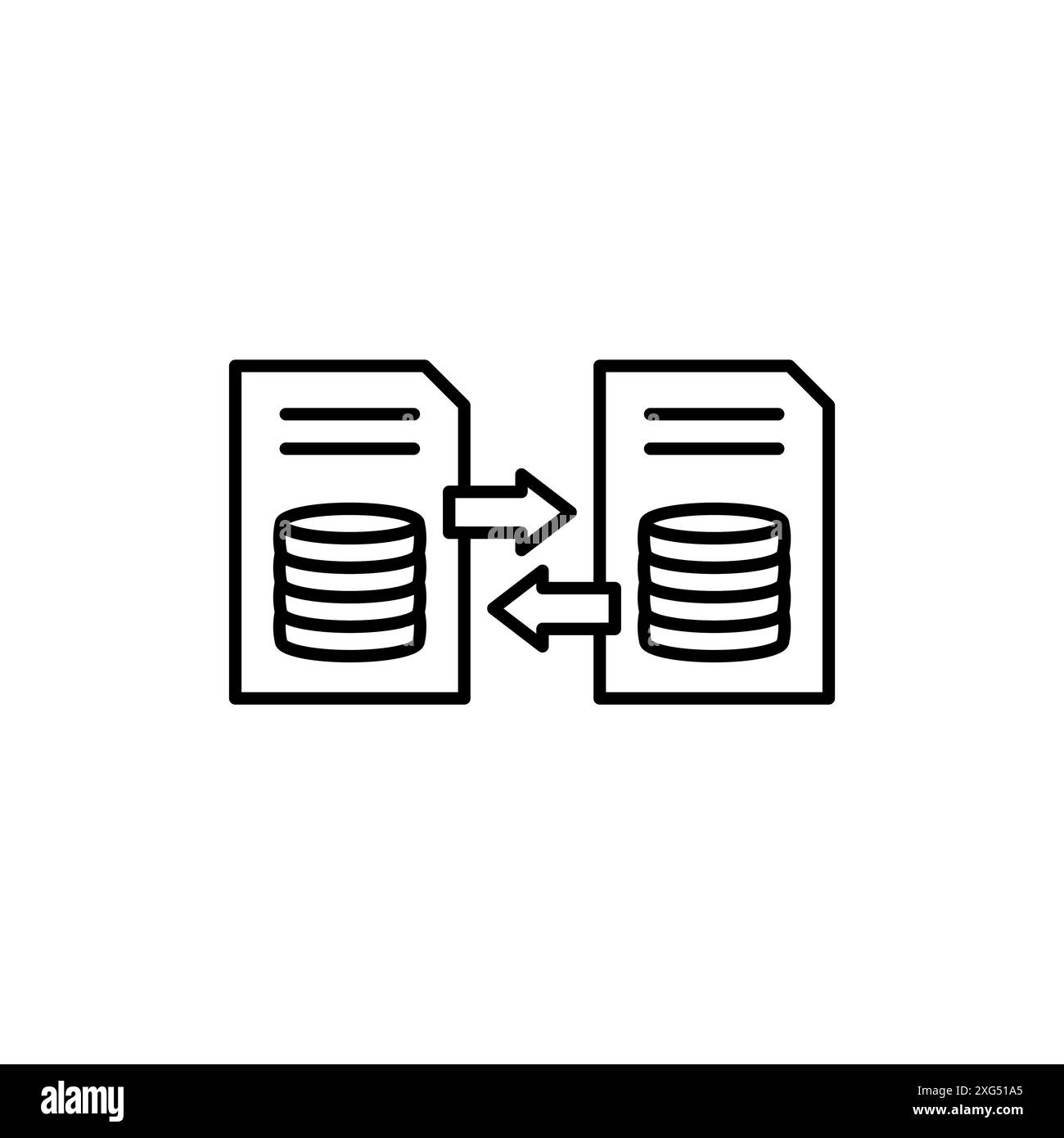 Collection de logos vectoriels d'icônes d'échange de données pour l'interface utilisateur de l'application Web Illustration de Vecteur