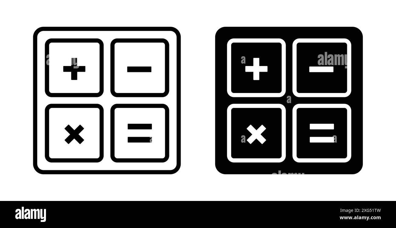 collection de logo vectoriel d'icône mathématique pour l'interface utilisateur de l'application web Illustration de Vecteur