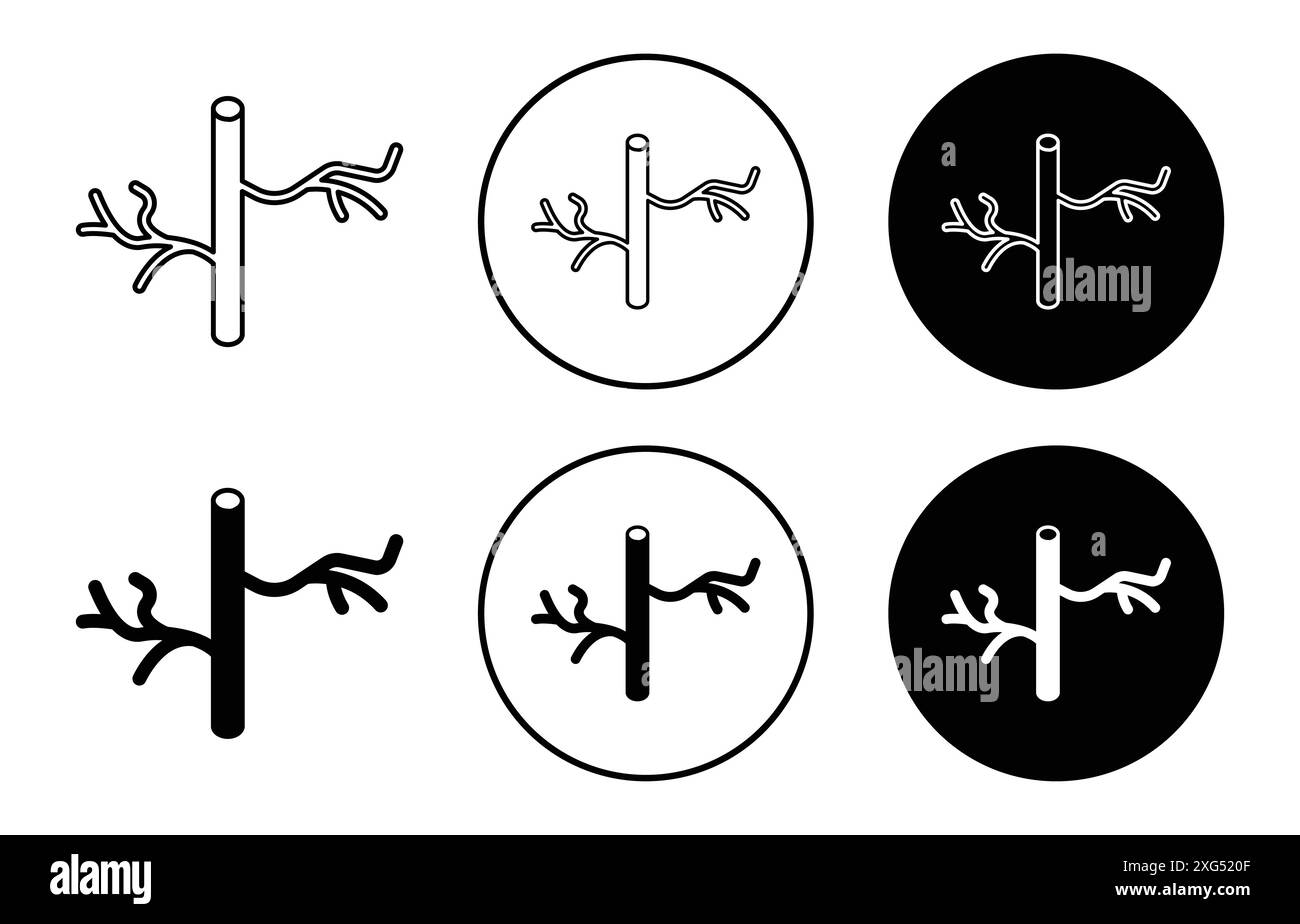 collection de logo de vecteur d'icône d'artère humaine pour l'interface utilisateur de l'application web Illustration de Vecteur