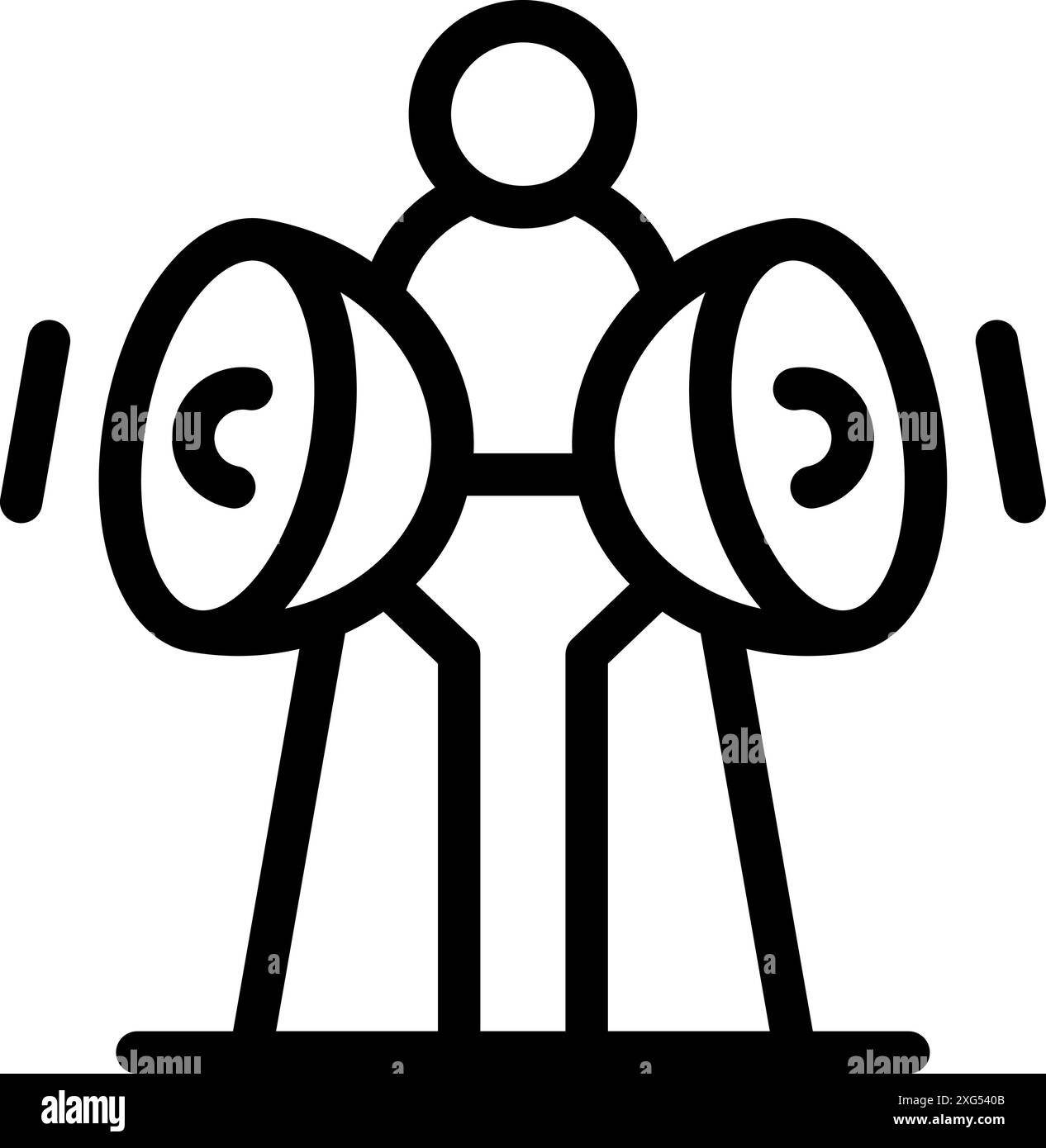 Ingénieur du son travaillant dans un studio d'enregistrement et ajustant les moniteurs de studio professionnels pour la production musicale Illustration de Vecteur