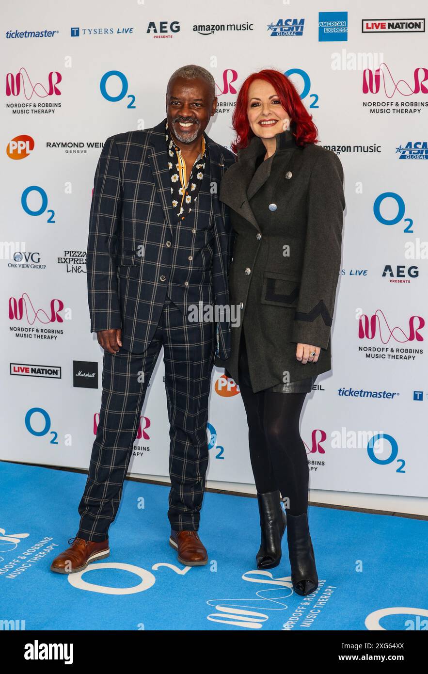 Londres, Royaume-Uni. 05 juillet 2024. David Grant et Carrie Grant ont assisté aux Nordoff et Robbins O2 Silver clef Awards à l'hôtel Grosvenor House à Londres. Crédit : SOPA images Limited/Alamy Live News Banque D'Images