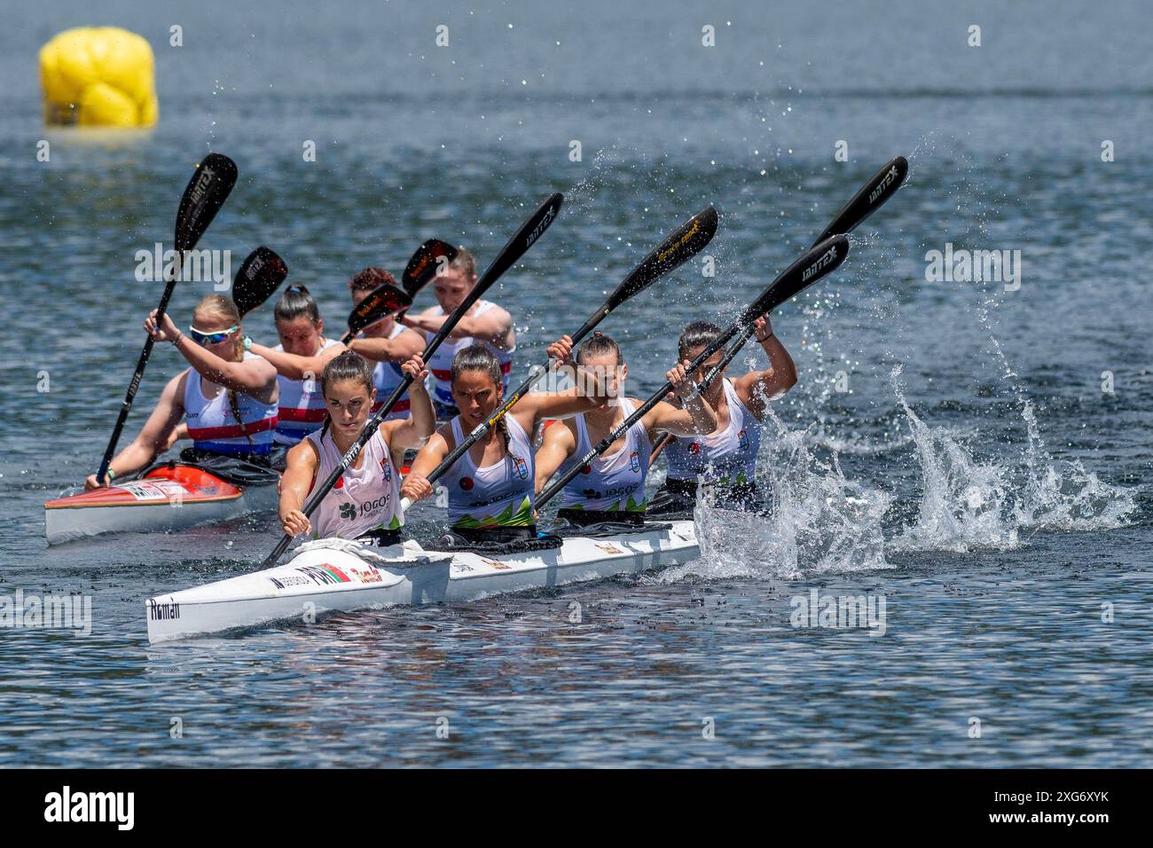 Zamora, Zamora, Espagne. 6 juillet 2024. Lago de Sanabria (06/07/2024) - ÉQUIPE FÉMININE DU PORTUGAL - . SILVA DUARTE ANDREIA. DE OLIVEIRA COSTA MIMOSO DE MORAIS MARIANA. DA SILVA CALDAS BEATRIZ. PEREIRA GOMES MARIA LUISA. (Crédit image : © Oscar Manuel Sanchez/ZUMA Press Wire) USAGE ÉDITORIAL SEULEMENT! Non destiné à UN USAGE commercial ! Banque D'Images