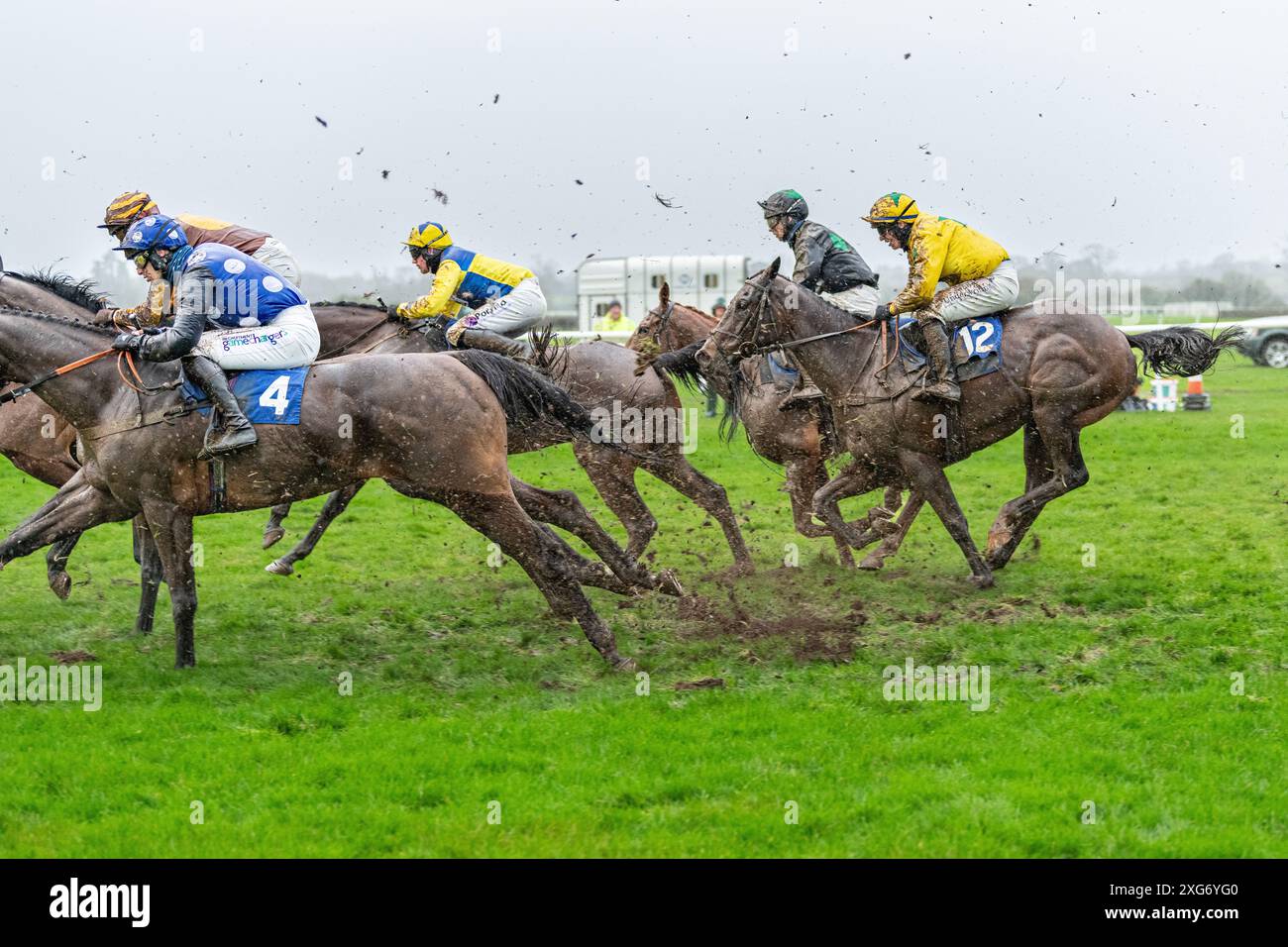 Courses de Wincanton, Sixième course, 8 janvier 2022 Banque D'Images
