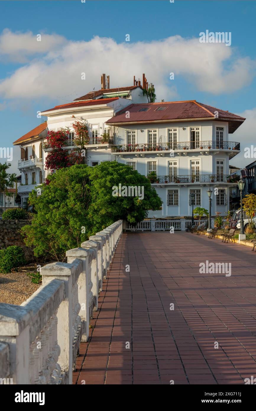 La vieille ville connue sous le nom de Casco Viejo à Panama City, Panama, Amérique centrale - photo stock Banque D'Images