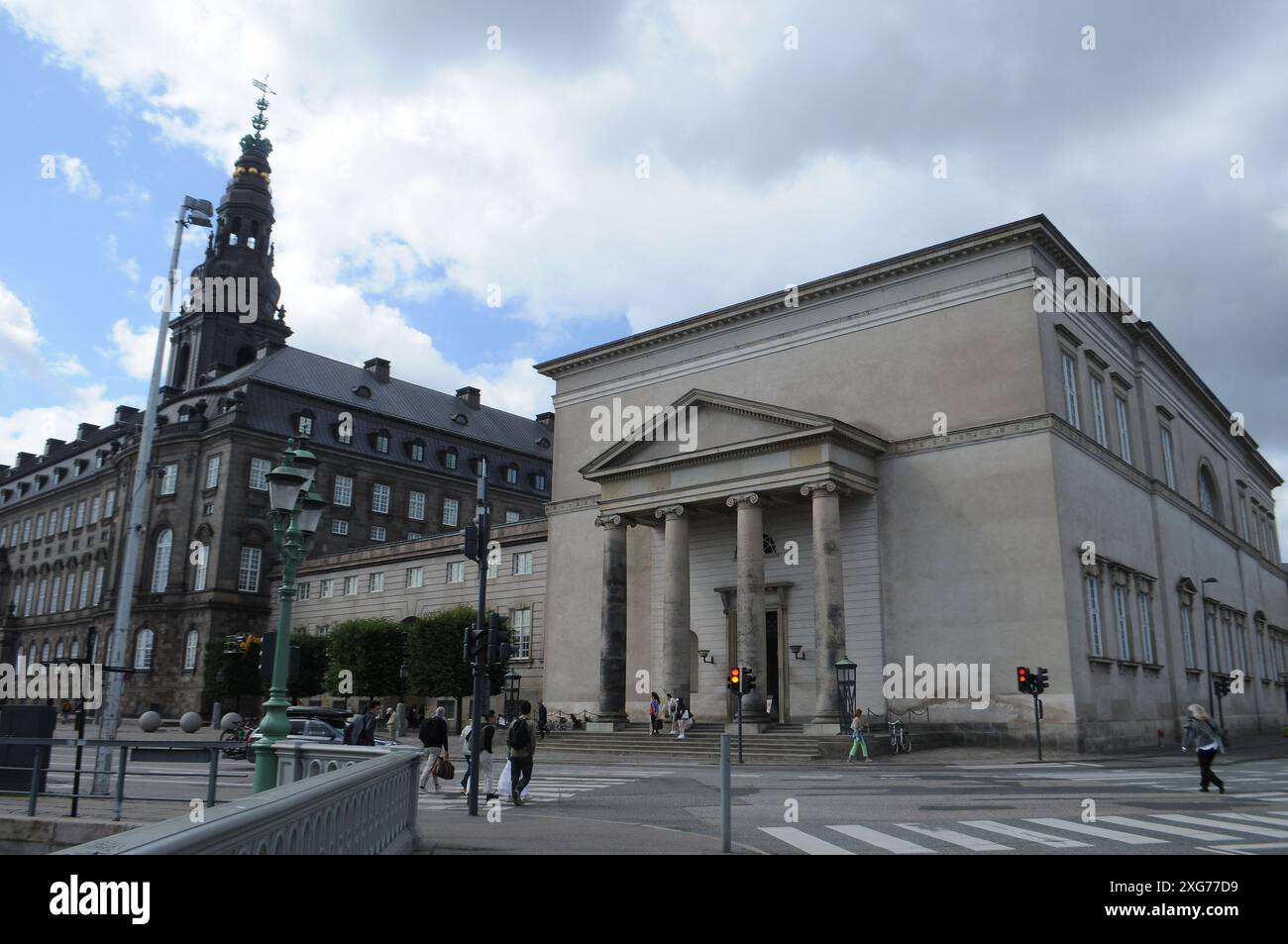 Copenhague/ Danemark/07 juillet 2024/Christiansborg Slotes kirke rattachée à christiansborg castlæe parlement danois christiansborg église du château de Copenhague. (Photo. Francis Joseph Dean/Dean Pictures) (non destiné à un usage commercial) Banque D'Images