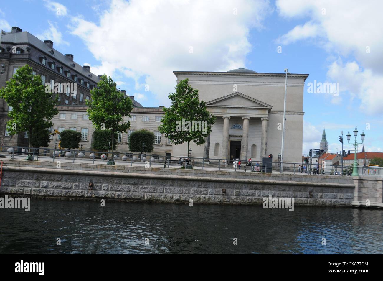 Copenhague/ Danemark/07 juillet 2024/Christiansborg Slotes kirke rattachée à christiansborg castlæe parlement danois christiansborg église du château de Copenhague. (Photo. Francis Joseph Dean/Dean Pictures) (non destiné à un usage commercial) Banque D'Images