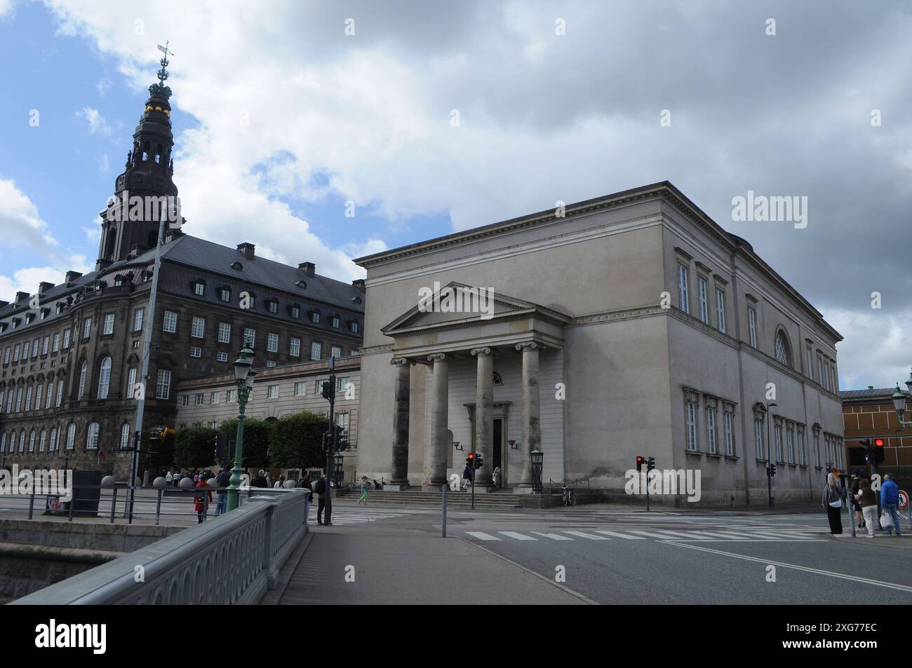 Copenhague/ Danemark/07 juillet 2024/Christiansborg Slotes kirke rattachée à christiansborg castlæe parlement danois christiansborg église du château de Copenhague. (Photo. Francis Joseph Dean/Dean Pictures) (non destiné à un usage commercial) Banque D'Images