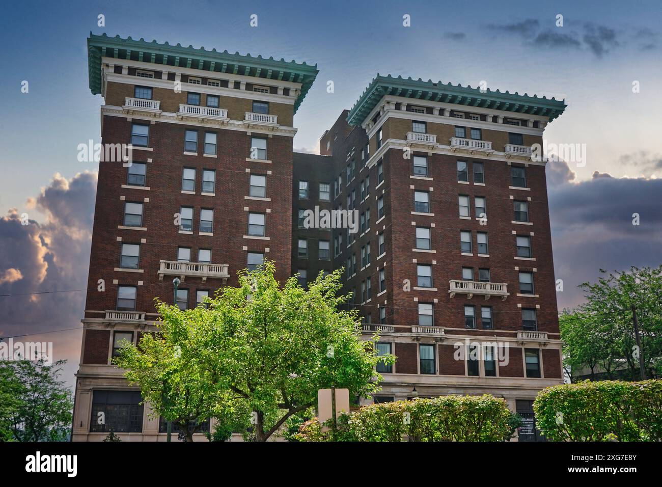 Le Shawnee Hotel, maintenant appelé Shawnee place, Springfield OH 2024 Banque D'Images