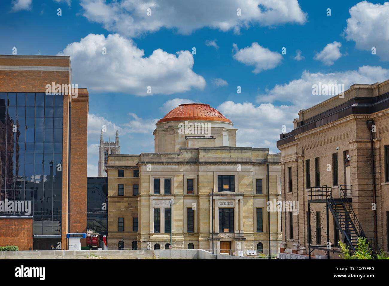 Le dôme du palais de justice du comté de Clark , Springfield Ohio États-Unis 2024 Banque D'Images