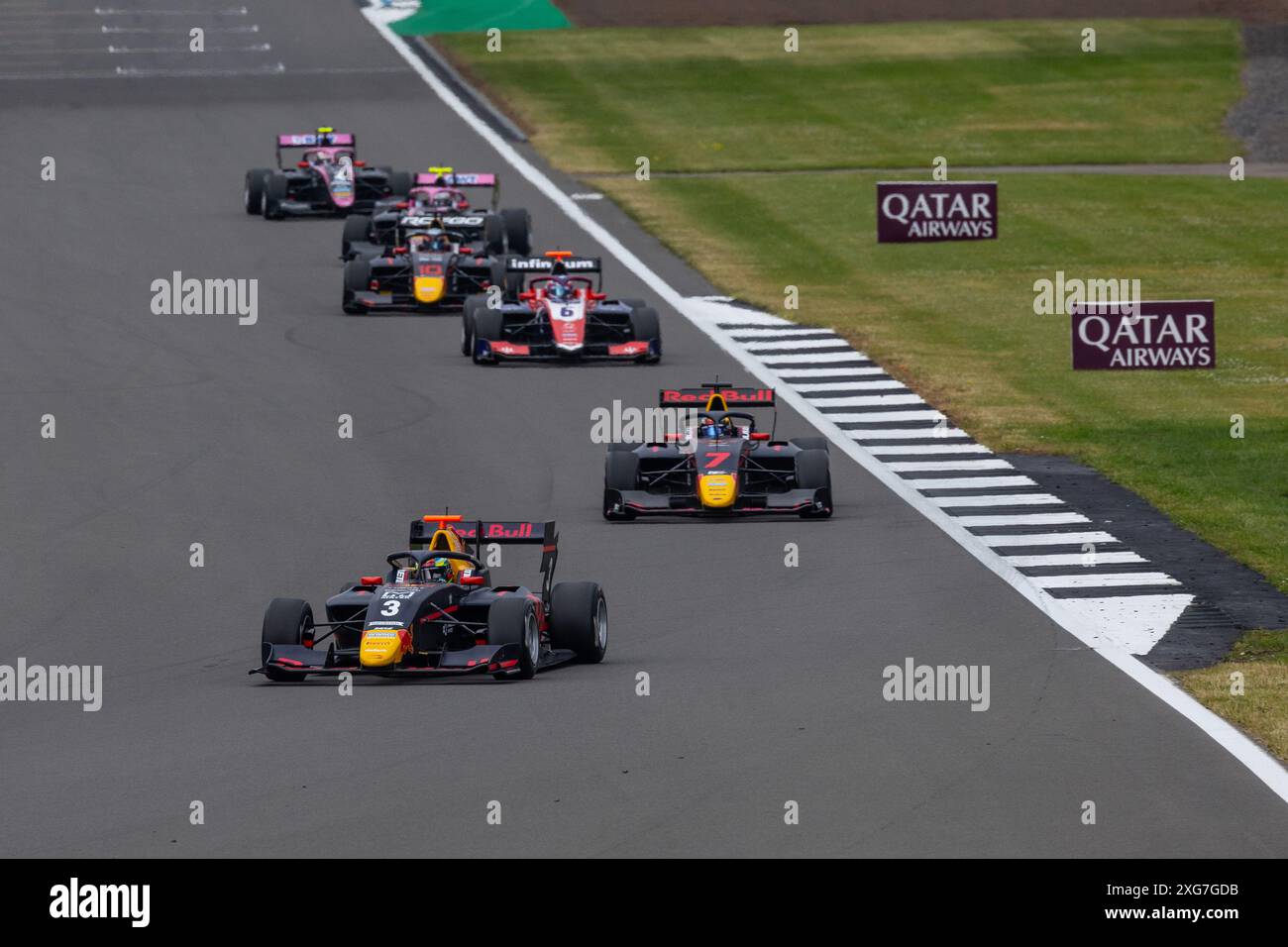 03 LINDBLAD Arvid (gbr), Prema Racing, Dallara F3 2019, action lors de la 7ème manche du Championnat FIA de formule 3 2024 du 5 au 7 juillet 2024 sur le circuit de Silverstone, à Silverstone, Royaume-Uni - photo Diederik van der Laan / Agence photo néerlandaise / DPPI Banque D'Images