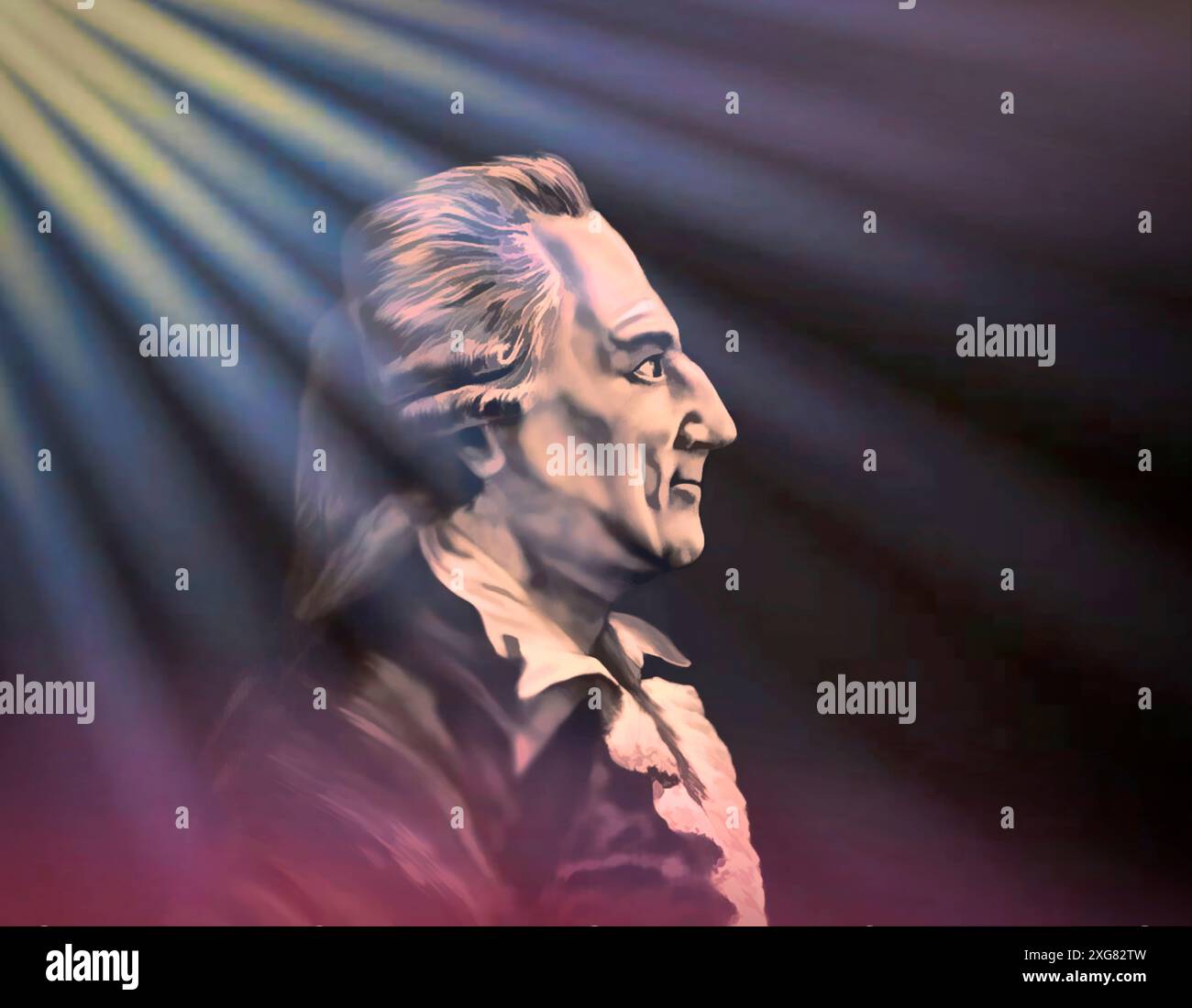 Giacomo Girolamo Casanova, 1725 – 1798, aventurier et auteur italien, édité numériquement Banque D'Images