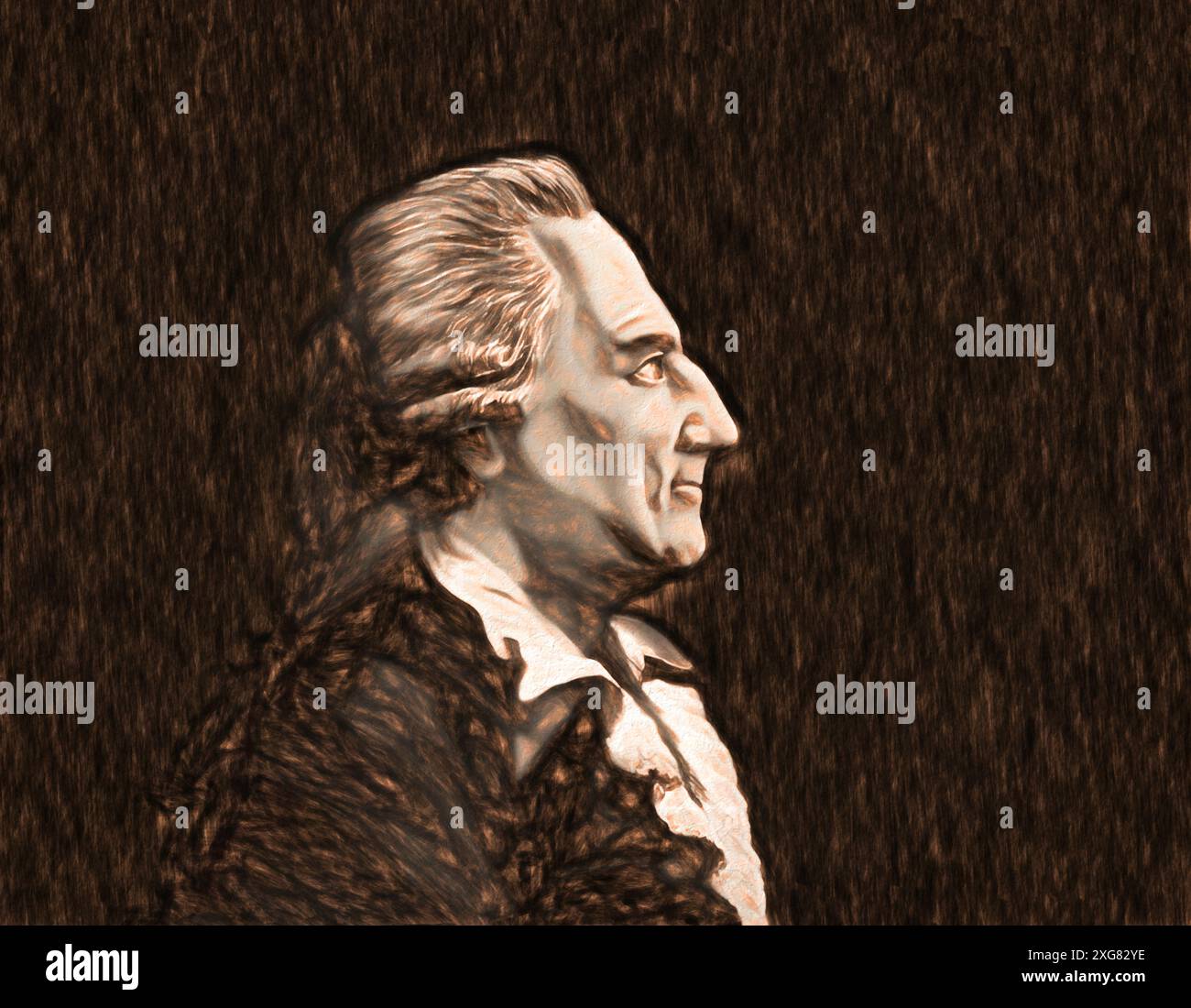 Giacomo Girolamo Casanova, 1725 – 1798, aventurier et auteur italien, édité numériquement Banque D'Images