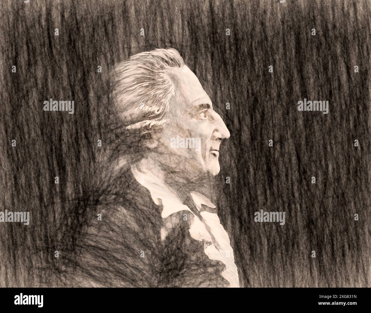 Giacomo Girolamo Casanova, 1725 – 1798, aventurier et auteur italien, édité numériquement Banque D'Images