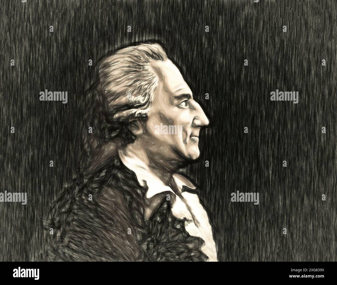 Giacomo Girolamo Casanova, 1725 – 1798, aventurier et auteur italien, édité numériquement Banque D'Images