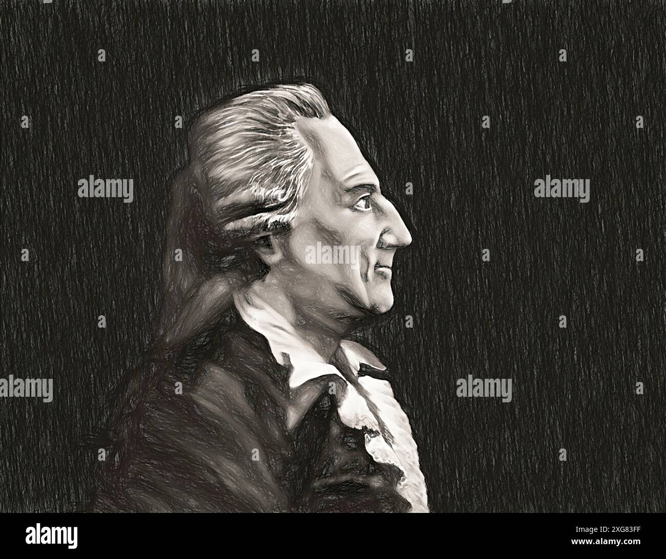 Giacomo Girolamo Casanova, 1725 – 1798, aventurier et auteur italien, édité numériquement Banque D'Images