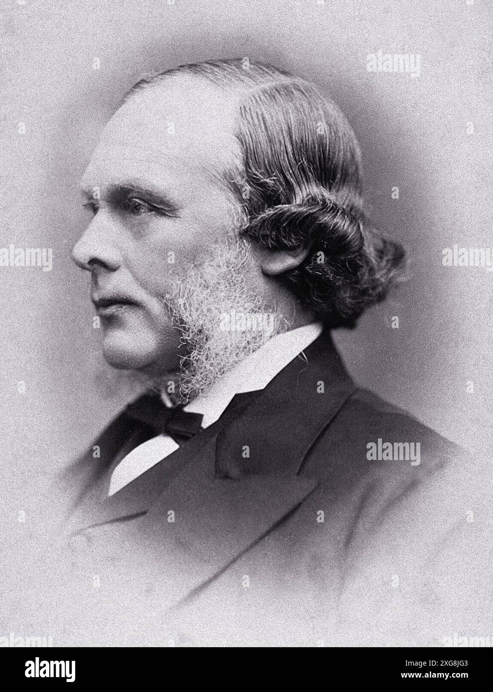 Portrait formel de Sir Joseph Lister, baron Lister Banque D'Images