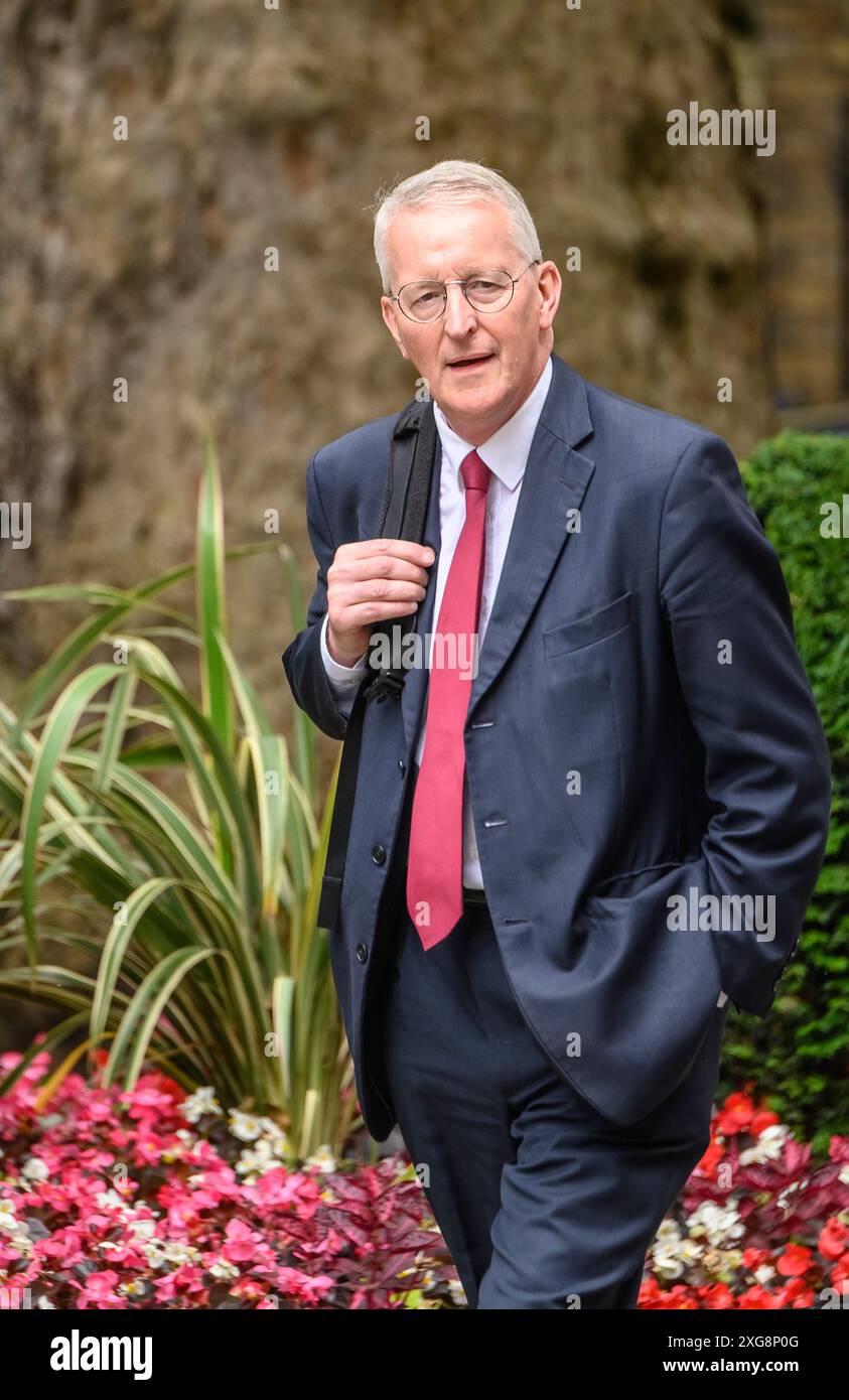 Hilary Benn MP - Secrétaire d'État pour l'Irlande du Nord - à Downing Street alors que le nouveau premier ministre Sir Keir Starmer nomme son premier cabinet, le DA Banque D'Images