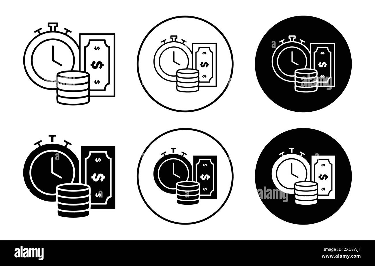 Collection de logo vectoriel d'icône d'annuité pour l'interface utilisateur de l'application Web Illustration de Vecteur