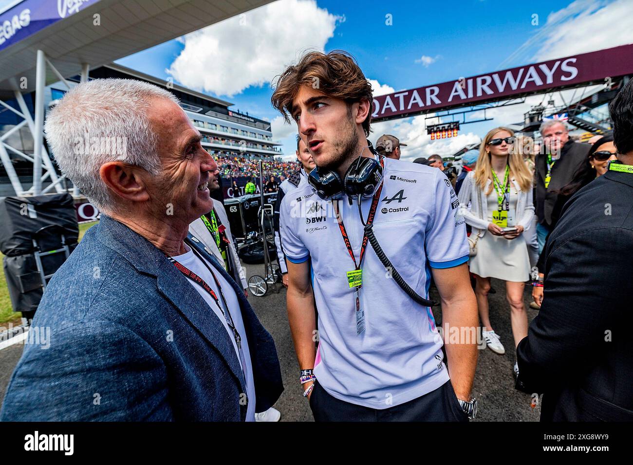 07.07.2024, circuit de Silverstone, Silverstone, FORMULE 1 QATAR AIRWAYS GRAND PRIX DE GRANDE-BRETAGNE 2024, dans l'image pilote de formule 2 Jack Doohan avec le père Mick Banque D'Images