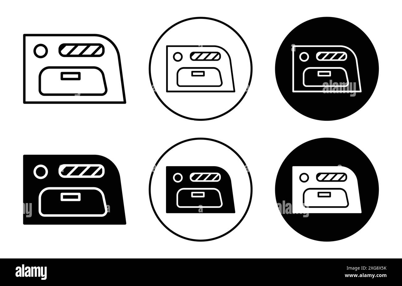 collection de logo vectoriel d'icône de boîte à gants de voiture pour l'interface utilisateur de l'application web Illustration de Vecteur