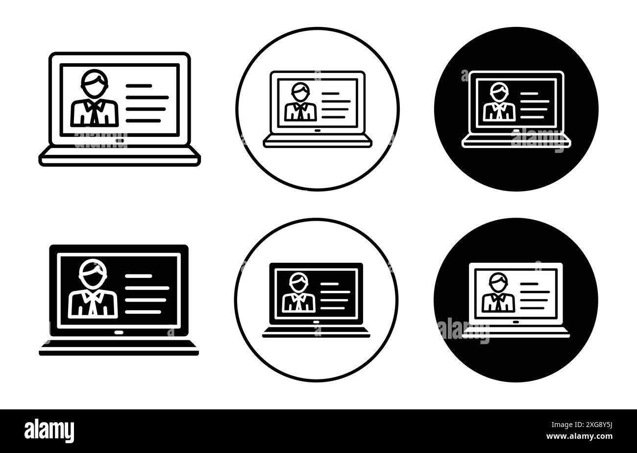 collection de logo vectoriel d'icône de logiciel rh pour l'interface utilisateur de l'application web Illustration de Vecteur