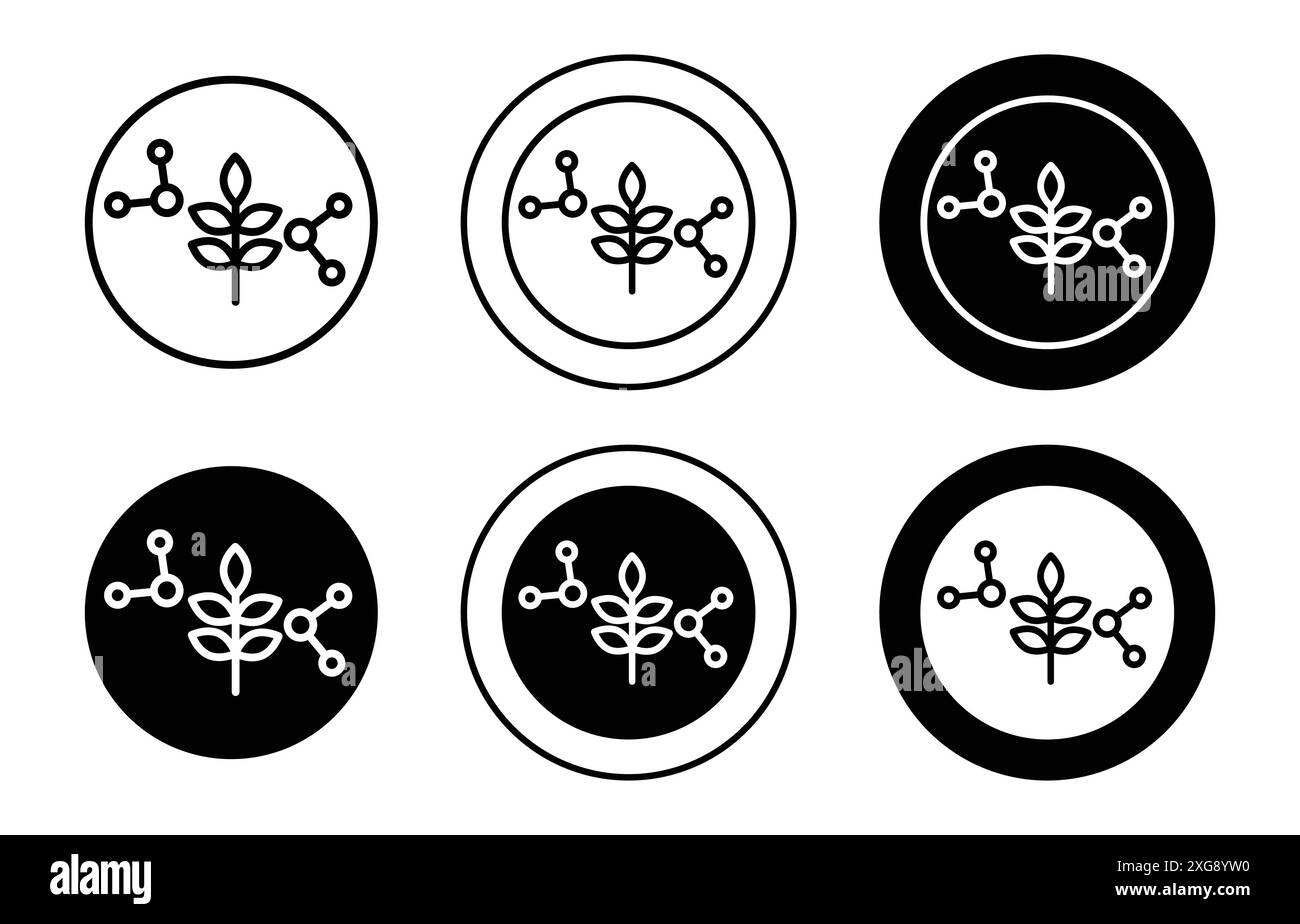 collection de logos vectoriels d'icônes de protéines à base de plantes pour l'interface utilisateur de l'application web Illustration de Vecteur