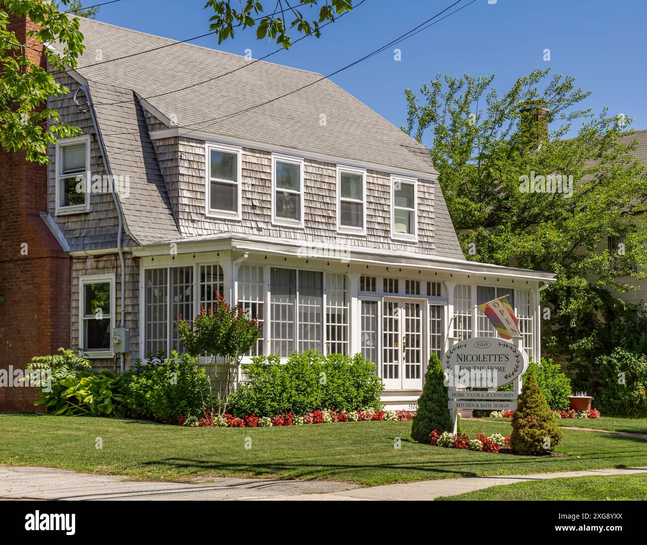 Nicolettes magasin d'articles de maison sur main Road Banque D'Images