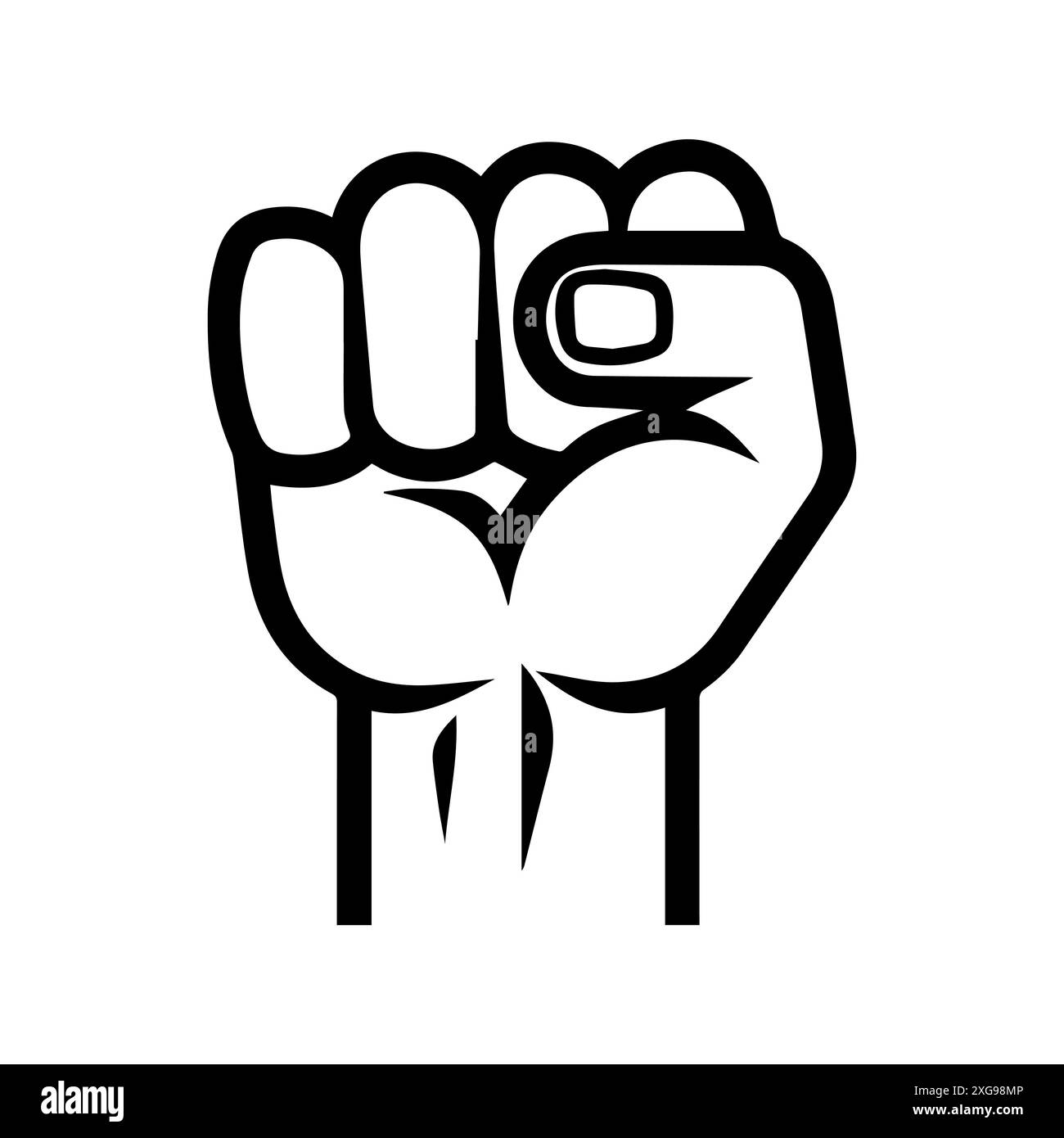 icône de poinçon ou symbole de ligne moderne. Dessin au trait vectoriel et conception d'icône avec contour audacieux. Noir et blanc Pixel Perfect symbole minimaliste blanc isolé Illustration de Vecteur