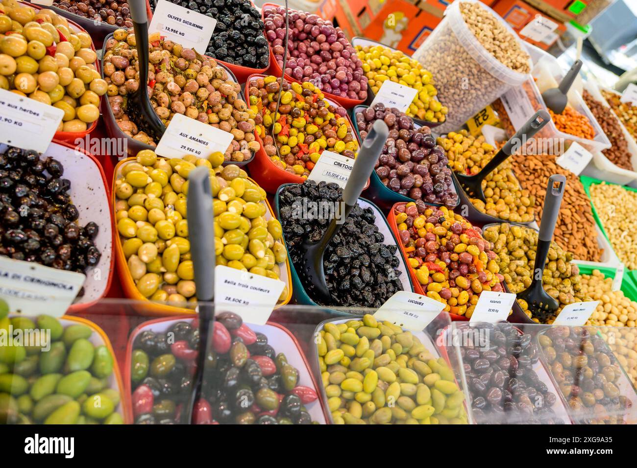 Marché alimentaire de Paris Banque D'Images
