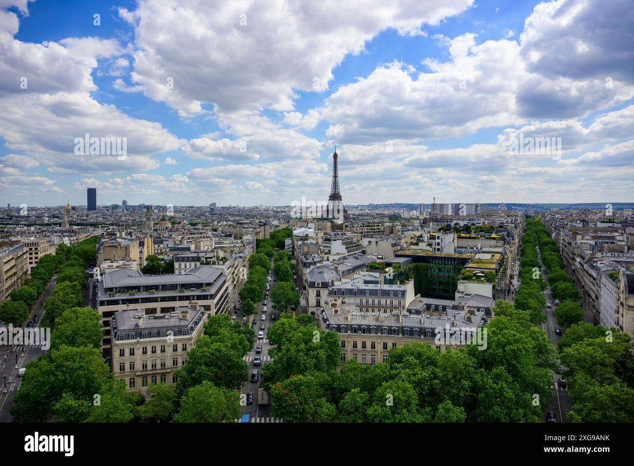La Tour Eiffel, Paris Banque D'Images