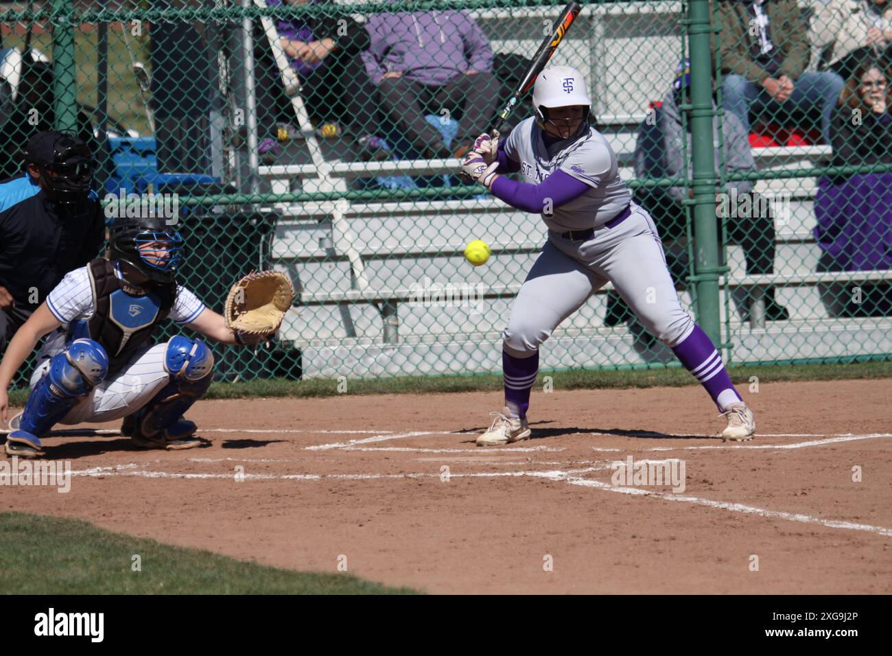 SLU Softball vs. Thomas University at the Billiken Sports Complex in qualifié Louis, Missouri, USA Banque D'Images