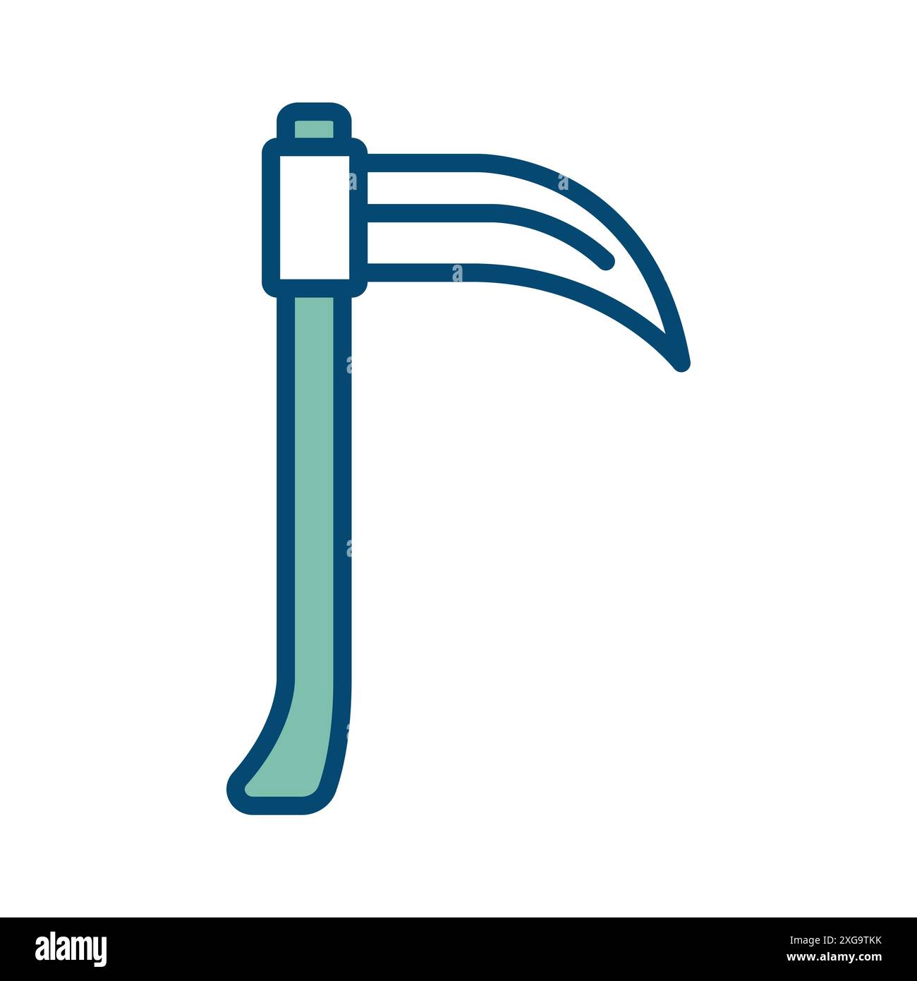 modèle de conception de vecteur d'icône de faucille en fond blanc Illustration de Vecteur