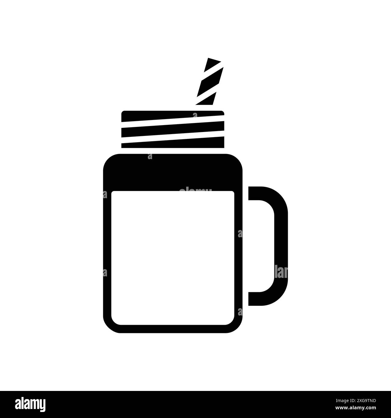 modèle de conception de vecteur d'icône de smoothie en fond blanc Illustration de Vecteur