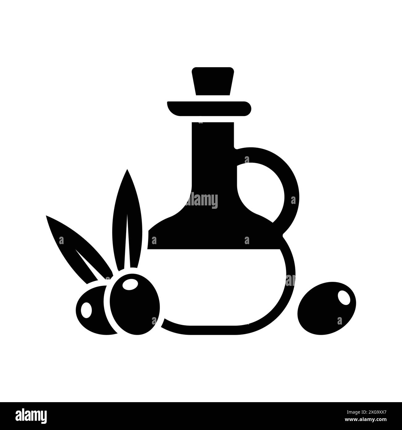 modèle de conception de vecteur d'icône d'huile d'olive en fond blanc Illustration de Vecteur modèle de conception de vecteur d'icône d'huile d'olive en fond blanc Illustration de Vecteur