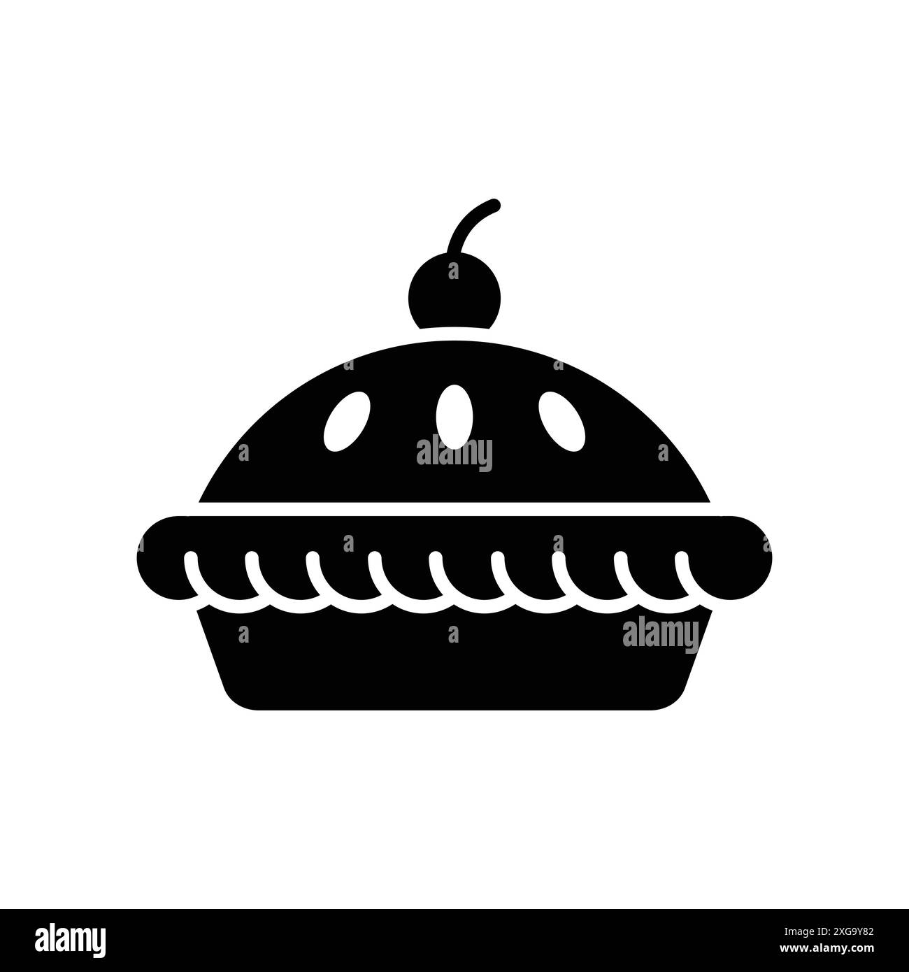 modèle de conception de vecteur d'icône de pie en fond blanc Illustration de Vecteur