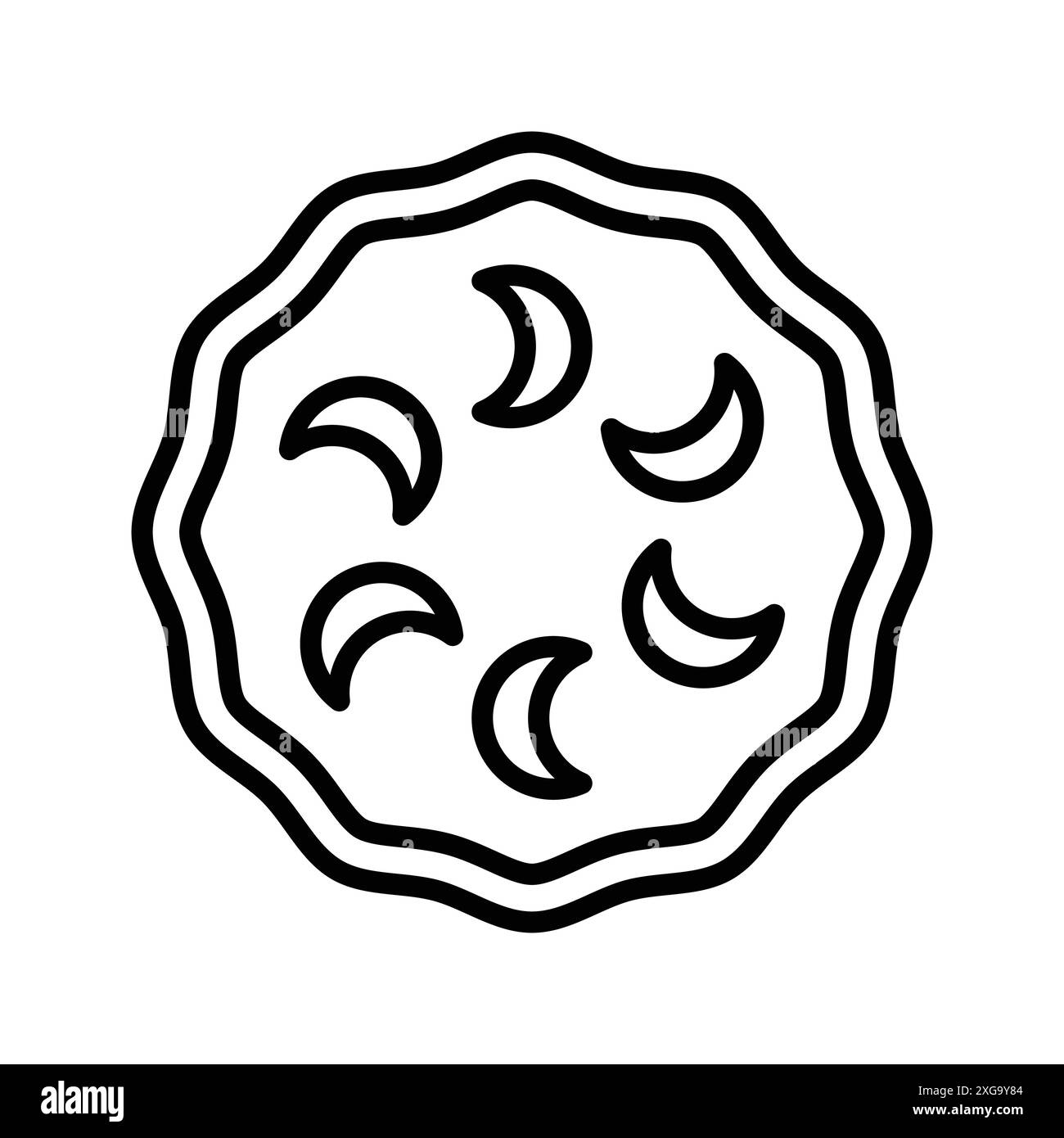 modèle de conception de vecteur d'icône de pie en fond blanc Illustration de Vecteur