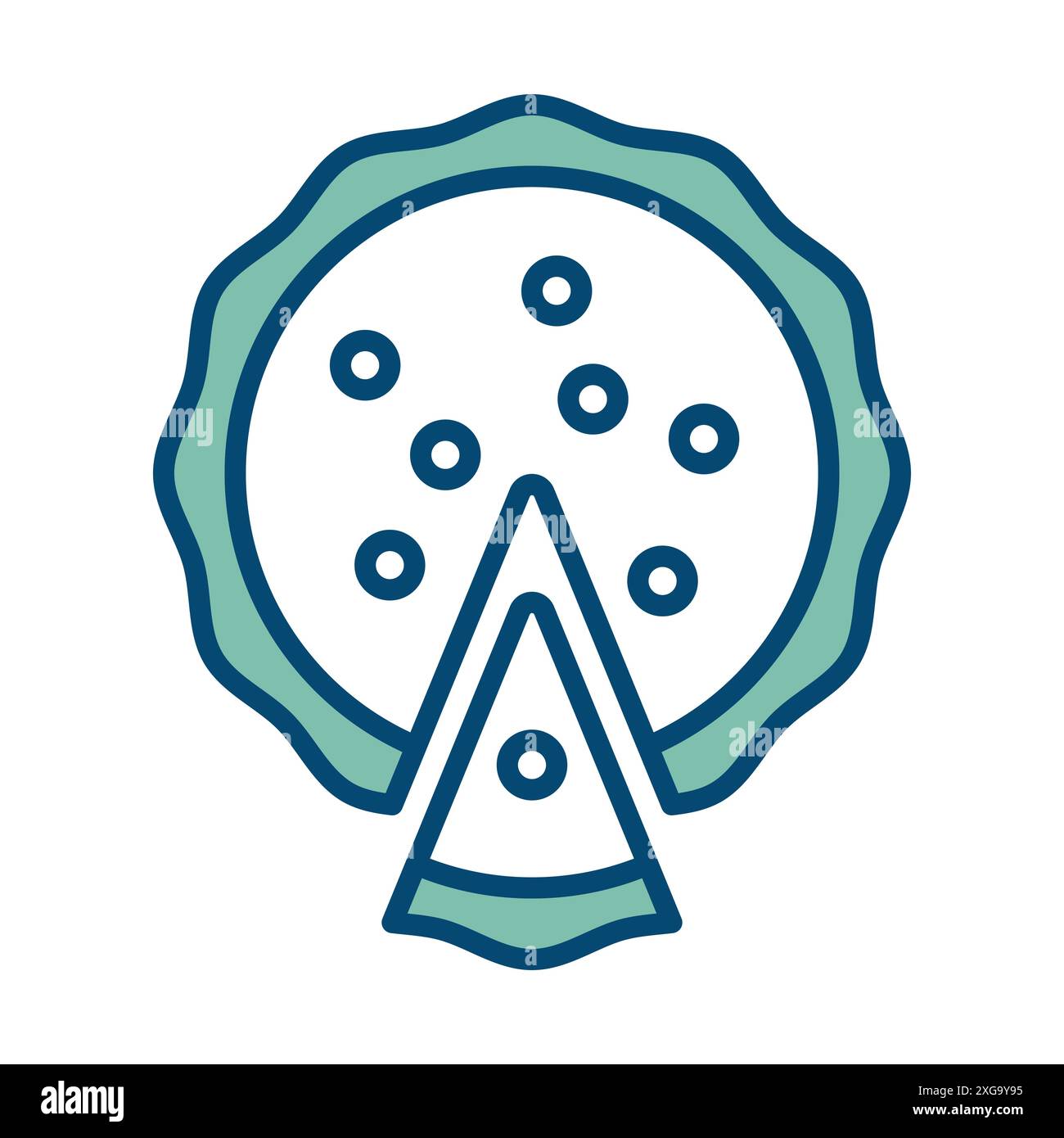 modèle de conception de vecteur d'icône de pie en fond blanc Illustration de Vecteur