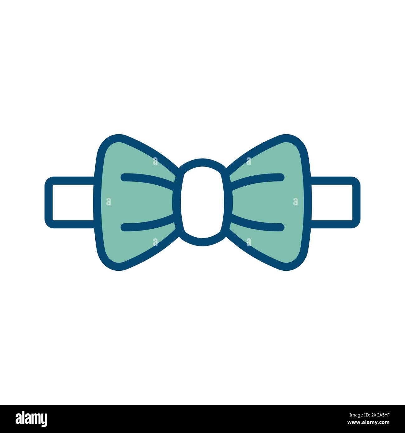 modèle de conception de vecteur d'icône de noeud papillon en fond blanc Illustration de Vecteur