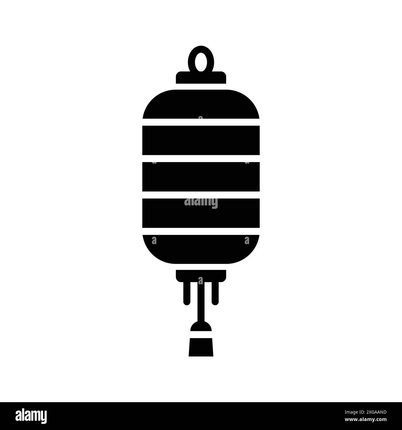 modèle de conception de vecteur d'icône de lanterne chinoise en fond blanc Illustration de Vecteur
