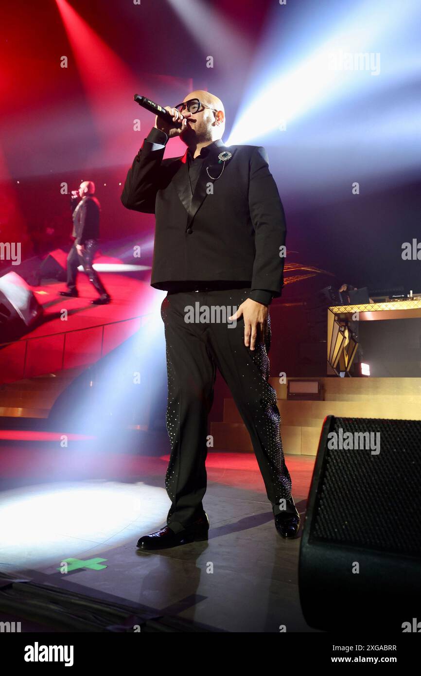 Las Vegas, Nevada, États-Unis. 6 juillet 2024. FAT Joe AU DJ Cassidy's Pass the Mic Live au Bakkt Theater au Planet Hollywood Resort & Casino le 6 juillet 2024 à Las Vegas, Nevada. Crédit : Walik Goshorn/Media Punch/Alamy Live News Banque D'Images